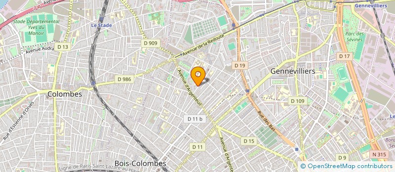 localisation de l'entreprise MADAME MARIAM YAZIGI  ASNIERES-SUR-SEINE