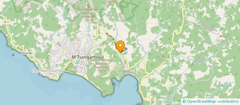 localisation de l'entreprise MADAME MARIAMA ALI TOUMBOU  M'TSANGAMOUJI