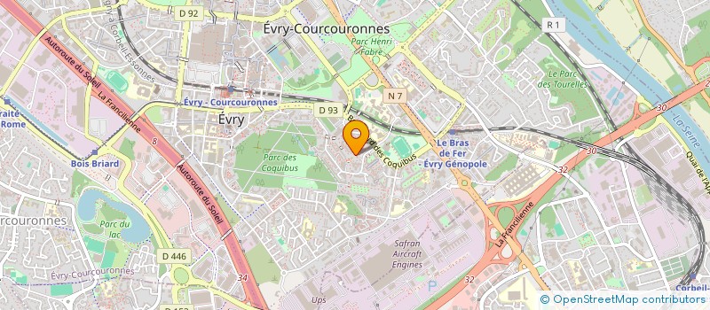 localisation de l'entreprise MADAME MARIAMA BA  EVRY-COURCOURONNES