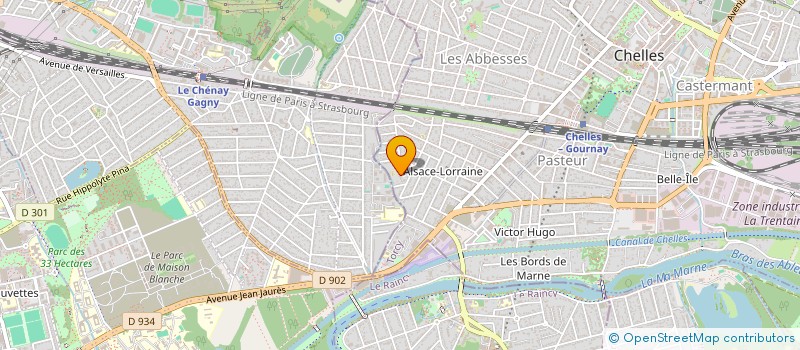 localisation de l'entreprise MADAME MARIAMA DIALLO à CHELLES