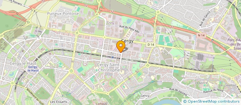 localisation de l'entreprise MADAME MARIAMA DIORI  CERGY