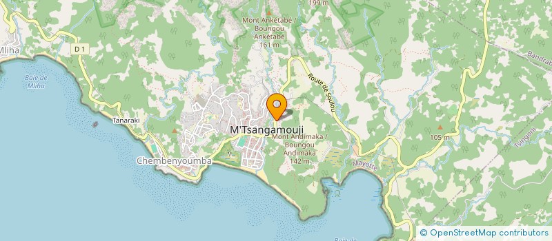 localisation de l'entreprise MADAME MARIAMA MALAIDI à M'TSANGAMOUJI