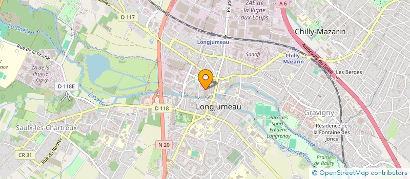 localisation de l'entreprise MADAME MARIAMA MENDES GOMIS à LONGJUMEAU