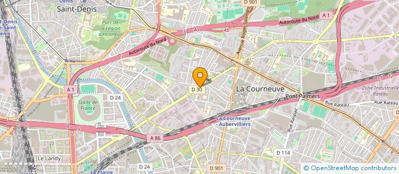 localisation de l'entreprise MADAME MARIAMA MOHAMED à LA COURNEUVE