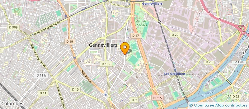 localisation de l'entreprise MADAME MARIAMA SAKHO à GENNEVILLIERS