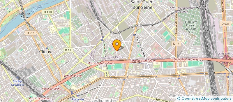 localisation de l'entreprise MADAME MARIAMA THIOU KHADY BALDE  SAINT-OUEN-SUR-SEINE