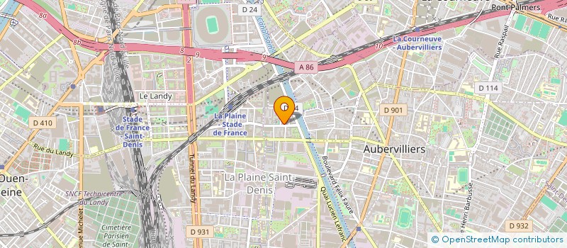 localisation de l'entreprise MADAME MARIAME DIA  AUBERVILLIERS