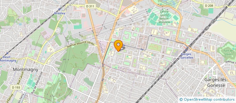 localisation de l'entreprise MADAME MARIAME DIAWARA  SARCELLES