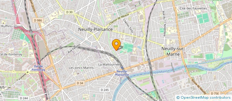 localisation de l'entreprise MADAME MARIAME YALLOU à NEUILLY PLAISANCE