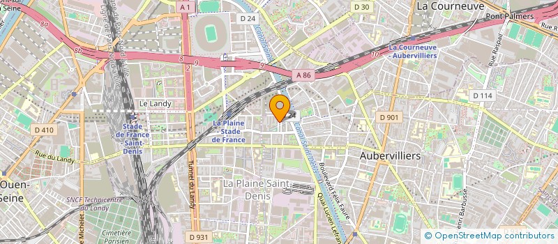 localisation de l'entreprise MADAME MARIAMOU DIARRA  AUBERVILLIERS