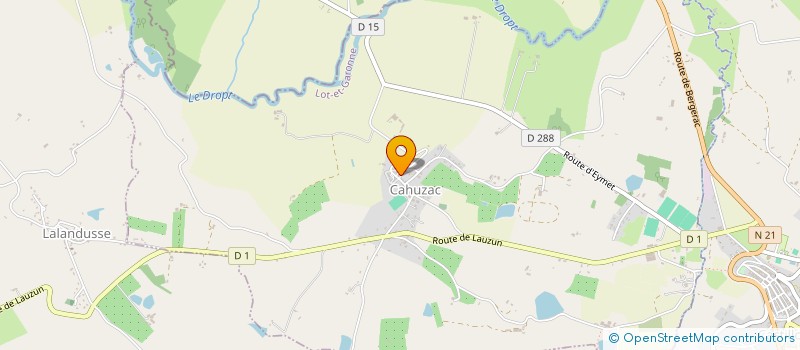 localisation de l'entreprise MADAME MARIAN EVANS  CAHUZAC