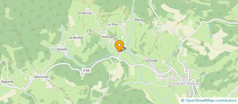 localisation de l'entreprise MADAME MARIAN HOGG  CUSSY-EN-MORVAN