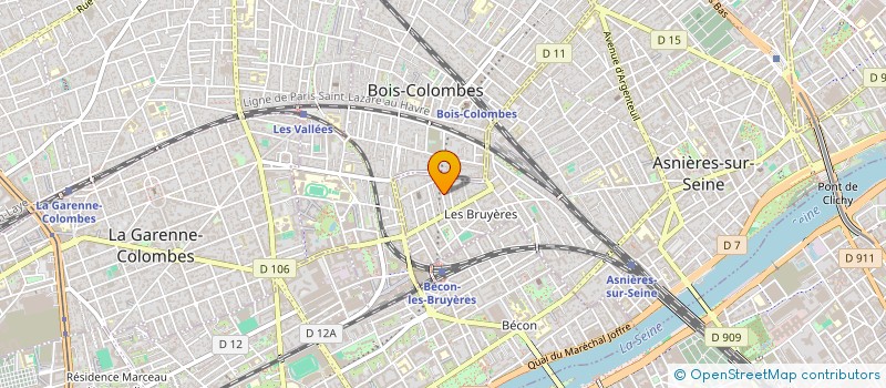 localisation de l'entreprise MADAME MARIANA CALOC  ASNIERES-SUR-SEINE