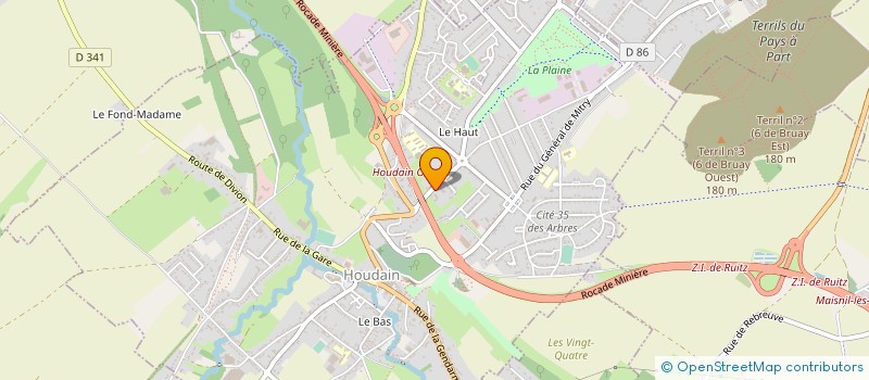 localisation de l'entreprise MADAME MARIANA CHAVES NEGROES  HOUDAIN