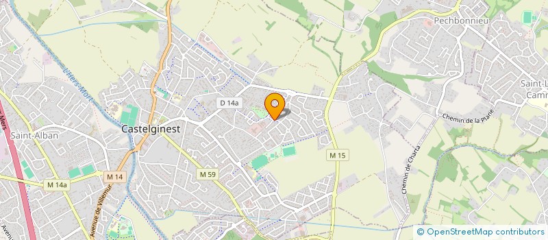 localisation de l'entreprise MADAME MARIANA CORBI  CASTELGINEST