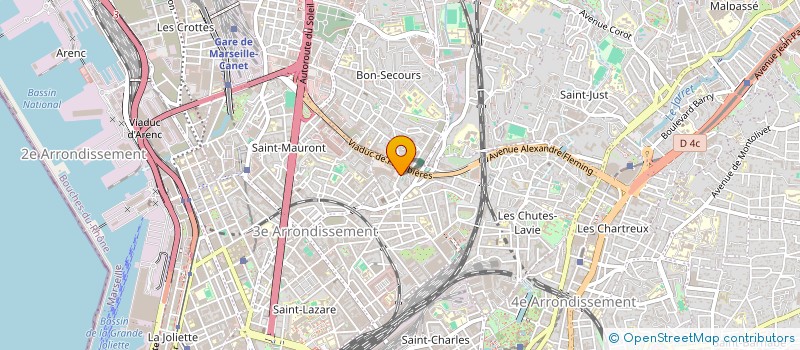 localisation de l'entreprise MADAME MARIANA MARIANA DA SILVA SANTOS à MARSEILLE