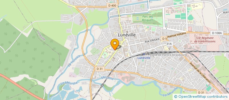 localisation de l'entreprise MADAME MARIANA MURUI  LUNEVILLE