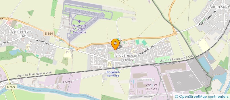 localisation de l'entreprise MADAME MARIANA NAMOLOVAN  BRUYERES-SUR-OISE