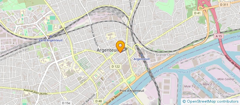 localisation de l'entreprise MADAME MARIANA PUGLIESE PIRES  ARGENTEUIL