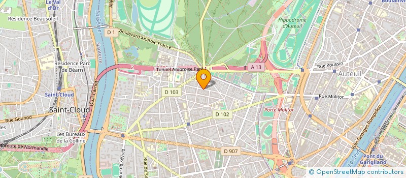 localisation de l'entreprise MADAME MARIANE BEAUVALLET à BOULOGNE-BILLANCOURT