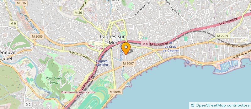 localisation de l'entreprise MADAME MARIANE BOURGE à CAGNES-SUR-MER