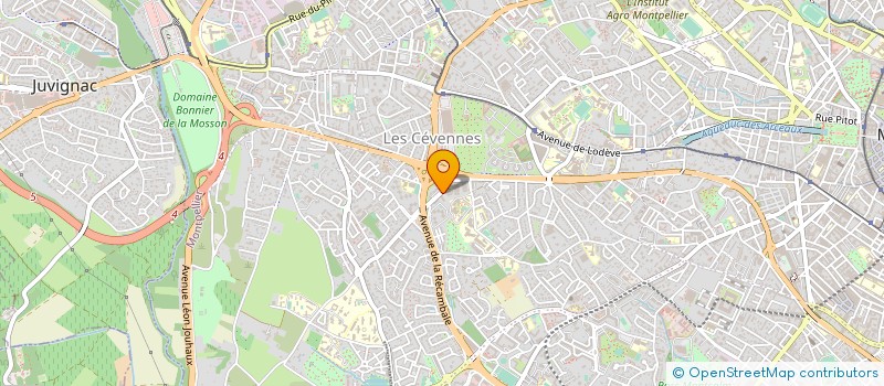 localisation de l'entreprise MADAME MARIANE BROSSARD à MONTPELLIER