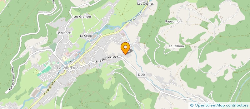 localisation de l'entreprise MADAME MARIANE CANDIDO DE SOUZA  LE VAL-D'AJOL