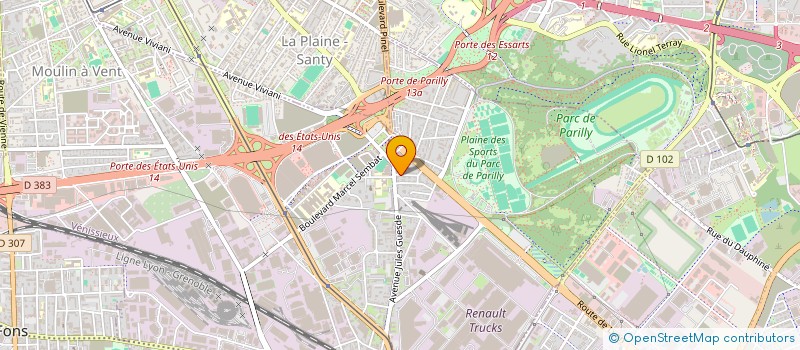 localisation de l'entreprise MADAME MARIANE LECOINTE à VENISSIEUX