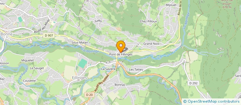 localisation de l'entreprise MADAME MARIANELA MIRANDA CUZZI  FILLINGES