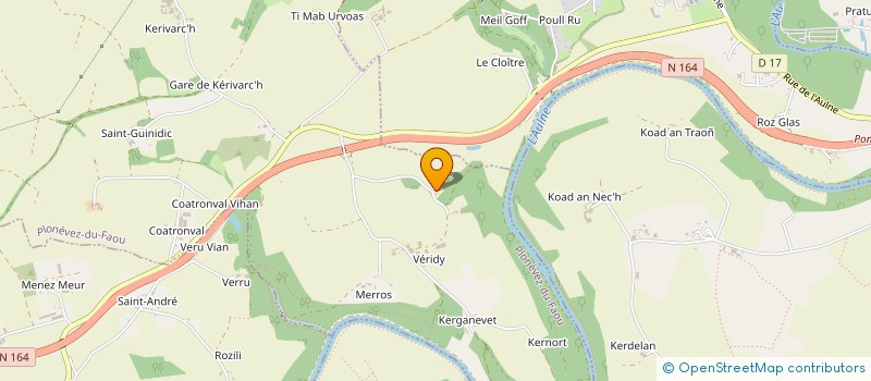 localisation de l'entreprise MADAME MARIANNA DAVIES à PLONEVEZ-DU-FAOU