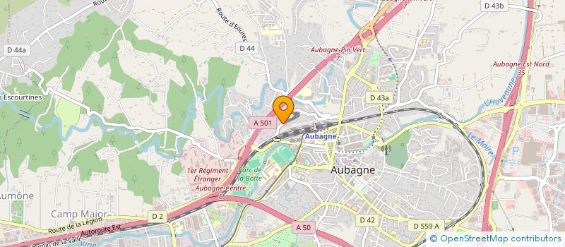 localisation de l'entreprise MADAME MARIANNA GROSSI  AUBAGNE