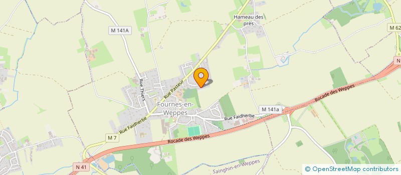 localisation de l'entreprise MADAME MARIANNA JAKUBOWSKI  FOURNES-EN-WEPPES