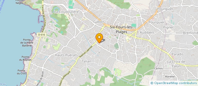 localisation de l'entreprise MADAME MARIANNA LUPI à SIX-FOURS-LES-PLAGES