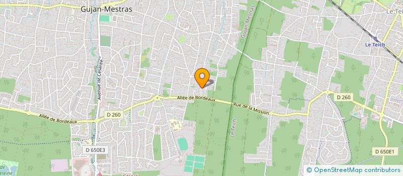 localisation de l'entreprise MADAME MARIANNE ANDRIEU  GUJAN MESTRAS