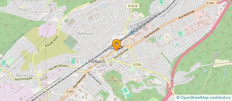 localisation de l'entreprise MADAME MARIANNE ANTOINE  FORBACH