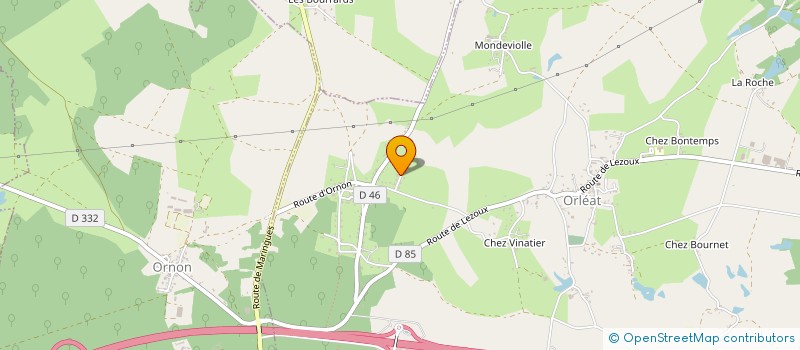 localisation de l'entreprise MADAME MARIANNE BACHELLEZ  ORLEAT