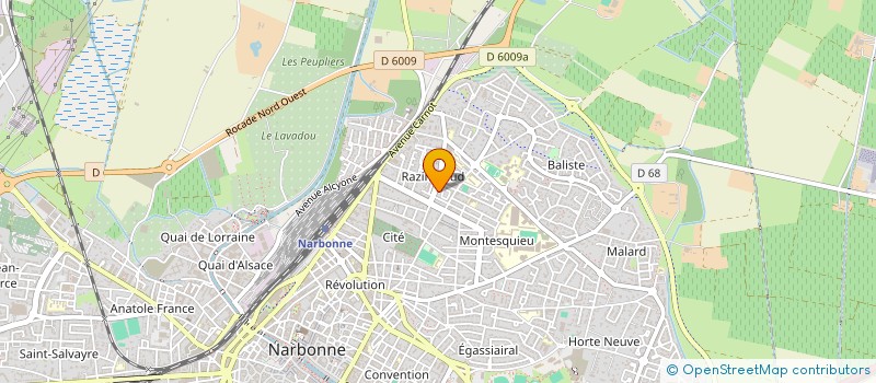 localisation de l'entreprise MADAME MARIANNE BALLESTER  NARBONNE