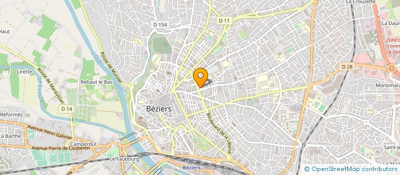 localisation de l'entreprise MADAME MARIANNE BASTELICA  BEZIERS