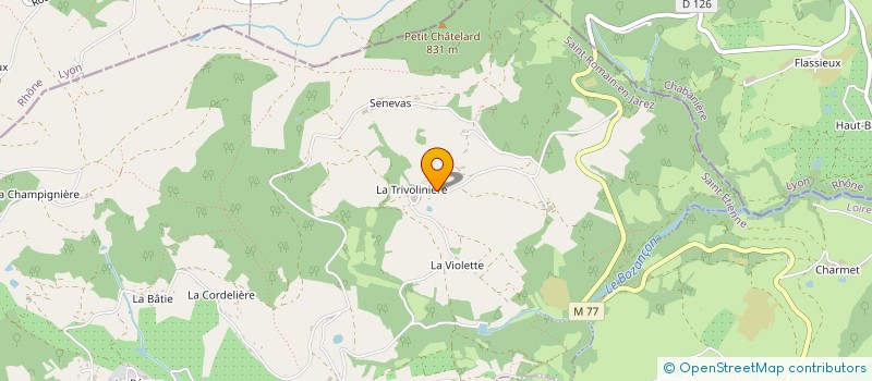 localisation de l'entreprise MADAME MARIANNE BAYLE  SAINT-ROMAIN-EN-JAREZ