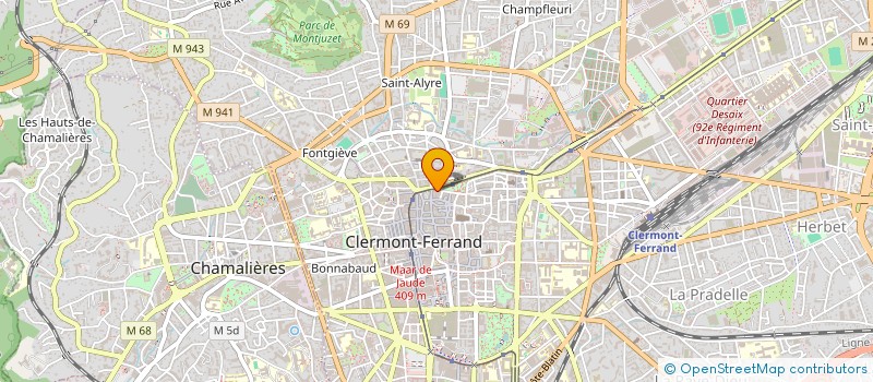 localisation de l'entreprise MADAME MARIANNE BERNARD  CLERMONT-FERRAND