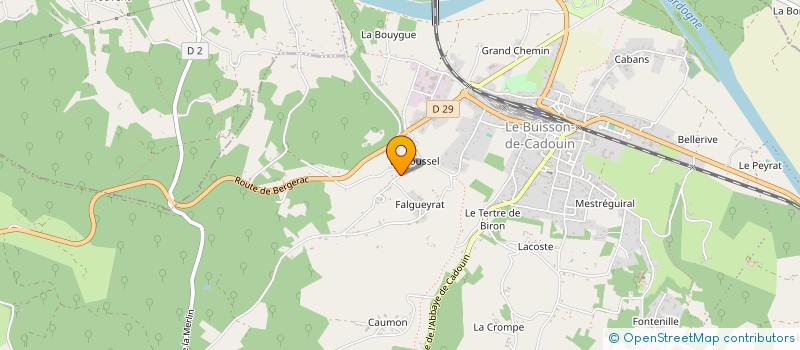 localisation de l'entreprise MADAME MARIANNE BEYNE  LE BUISSON-DE-CADOUIN