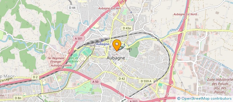 localisation de l'entreprise MADAME MARIANNE BINET  AUBAGNE