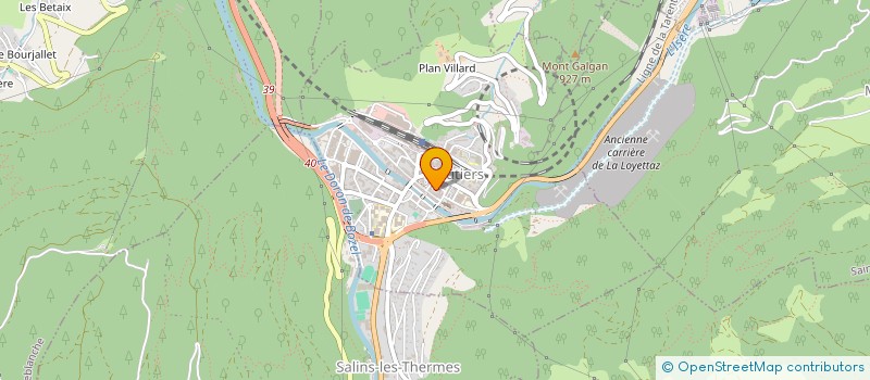 localisation de l'entreprise MADAME MARIANNE BINKERT  MOUTIERS