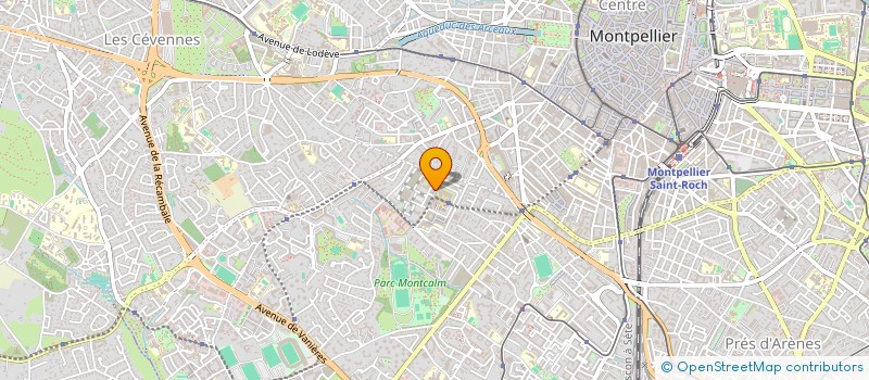 localisation de l'entreprise MADAME MARIANNE BIRUKOFF  MONTPELLIER