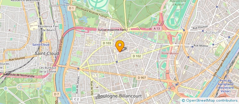 localisation de l'entreprise MADAME MARIANNE BISCIGLIA  BOULOGNE-BILLANCOURT