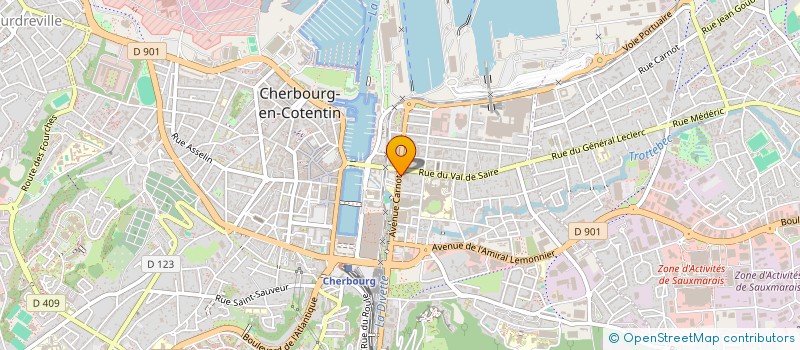 localisation de l'entreprise MADAME MARIANNE BLANDINIERES LECARDONNEL  CHERBOURG-EN-COTENTIN