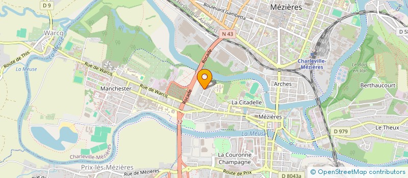 localisation de l'entreprise MADAME MARIANNE BOCQUET  CHARLEVILLE-MEZIERES