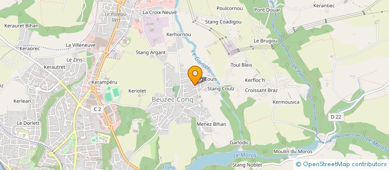 localisation de l'entreprise MADAME MARIANNE BODAINE  CONCARNEAU