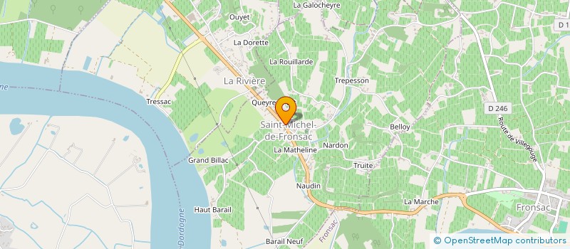 localisation de l'entreprise MADAME MARIANNE BOIREAU  SAINT-MICHEL-DE-FRONSAC