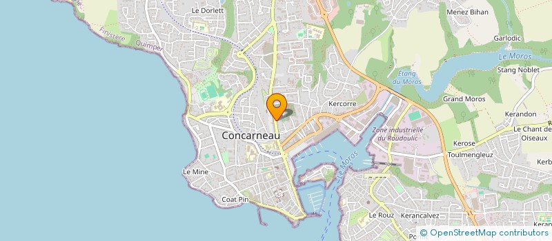 localisation de l'entreprise MADAME MARIANNE BOURLIEUX à CONCARNEAU